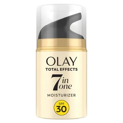 Olay Total Effects 7-in-1 Anti-Aging Moisturizer in a pink-labeled jar