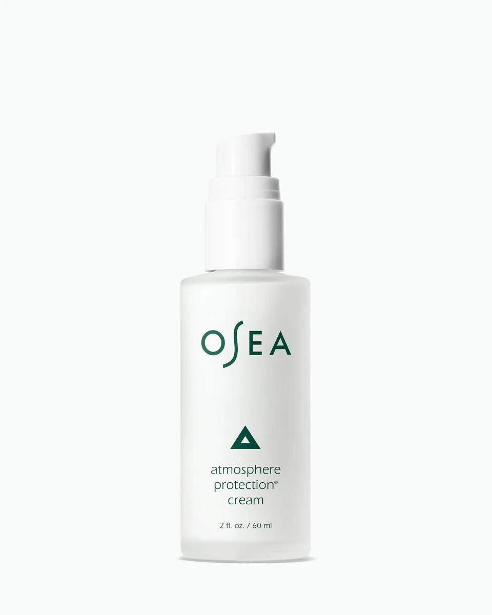 OSEA Atmosphere Protection Cream in frosted glass jar