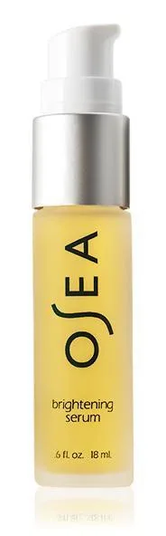 Osea White Algae Brightening Serum in a glass dropper bottle with ocean-inspired minimalist design