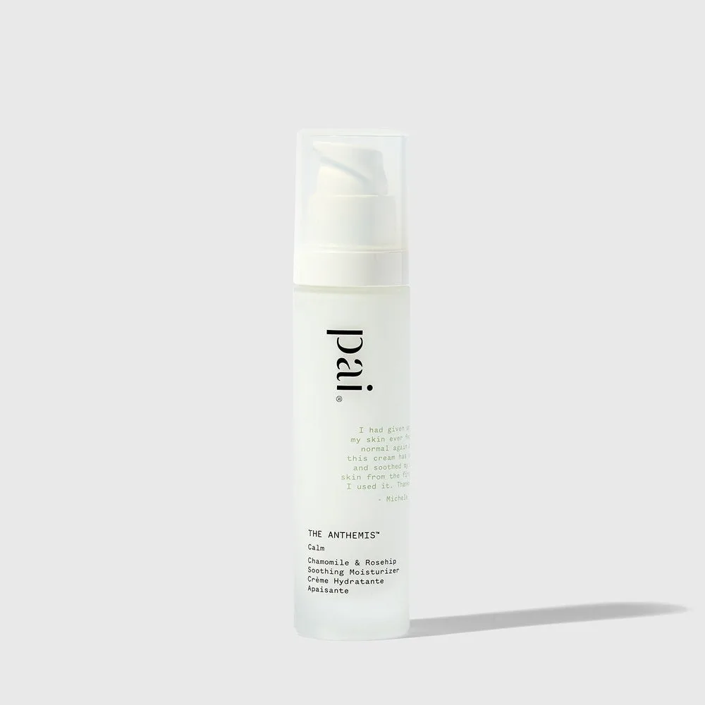 Pai Skincare Calming Day Cream (The Anthemis) in a glass jar with minimalist packaging