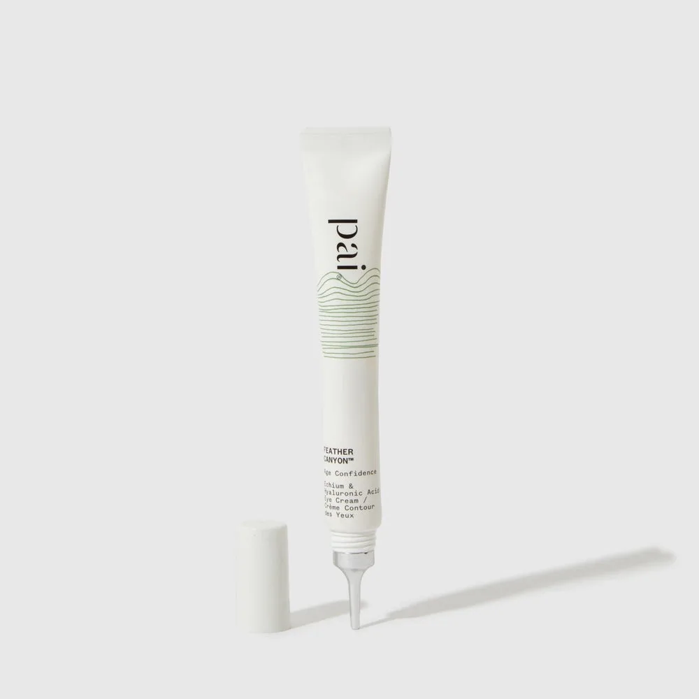 Pai Skincare Feather Canyon Eye Cream tube with metal precision applicator tip