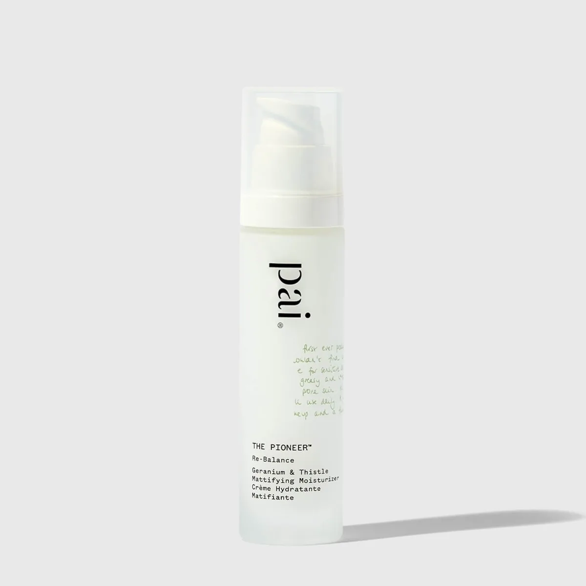 Pai Skincare Geranium & Thistle Rebalancing Day Cream (The Pioneer) in a glass jar