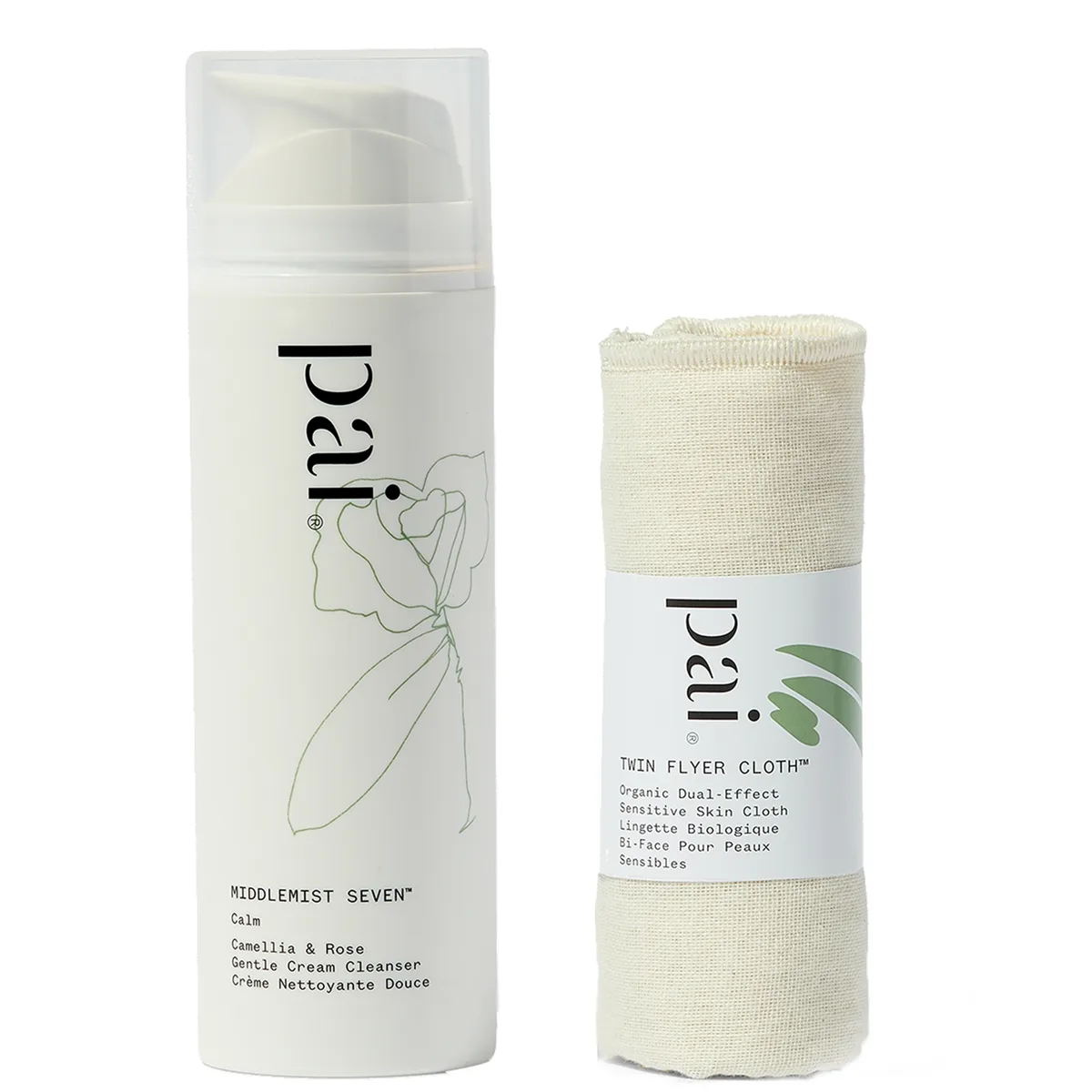 Pai Skincare Middlemist Seven Camellia & Rose Gentle Cream Cleanser in an aluminum tube