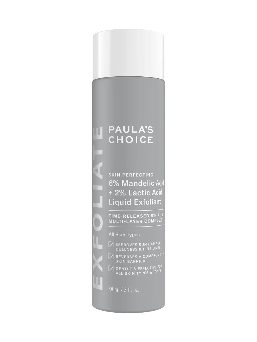 Paula's Choice Skin Perfecting 6% Mandelic Acid + 2% Lactic Acid Liquid Exfoliant bottle