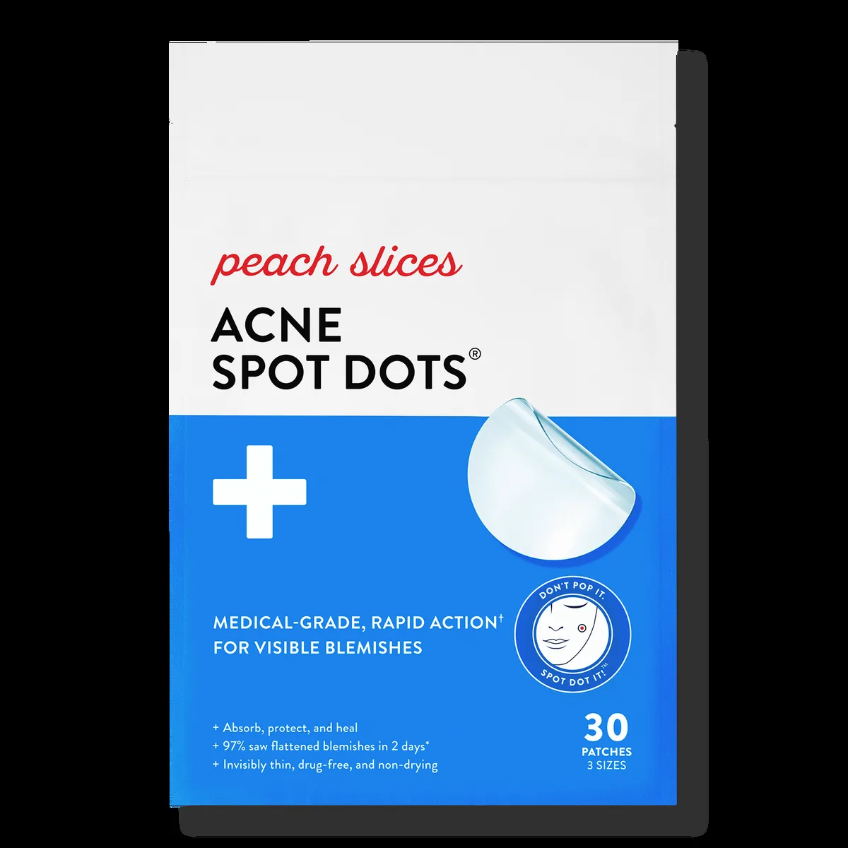 Peach Slices Acne Spot Dots hydrocolloid pimple patches
