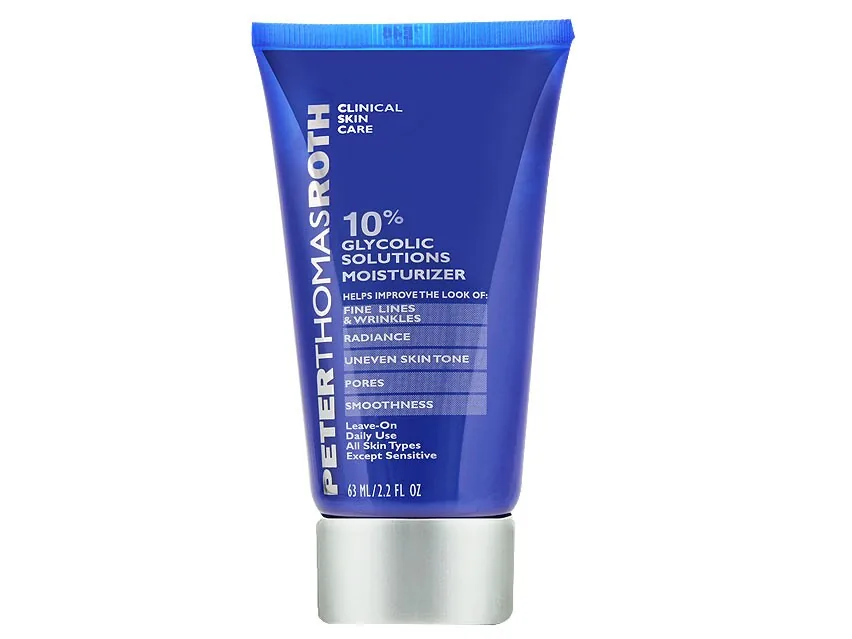Peter Thomas Roth 10% Glycolic Solutions Moisturizer in a dark tube