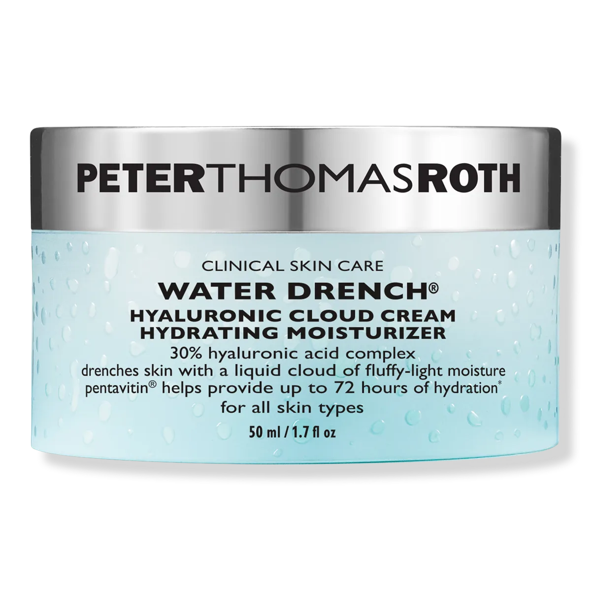 Peter Thomas Roth Water Drench Hyaluronic Cloud Cream blue jar moisturizer