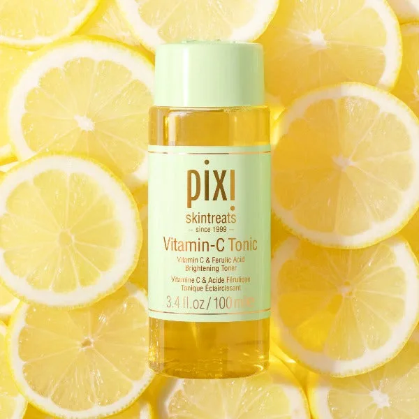 Pixi Vitamin-C Tonic bottle brightening toner with vitamin C and ferulic acid