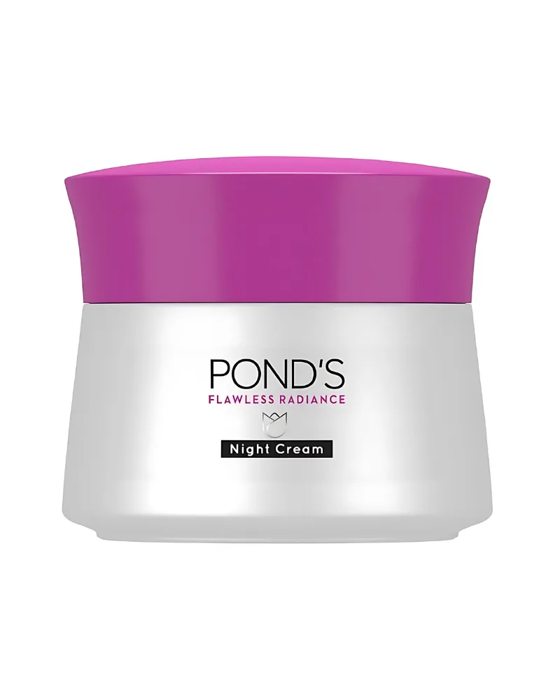 Pond's Flawless Radiance Even Tone Cream in a pink and white jar