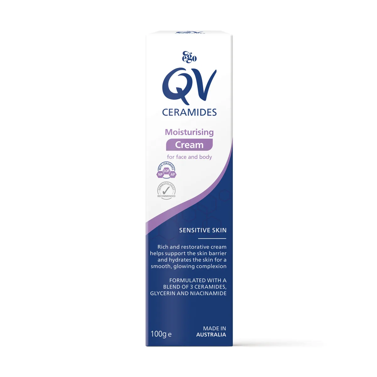 QV Intensive with Ceramides Moisturising Cream 100g tub