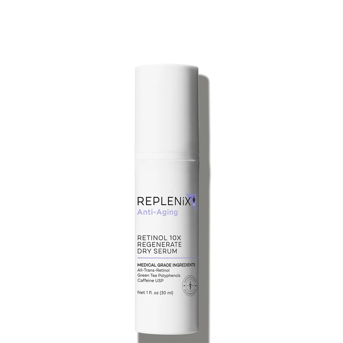 Replenix Retinol 10x Regenerate Dry Serum 1 oz airless pump bottle