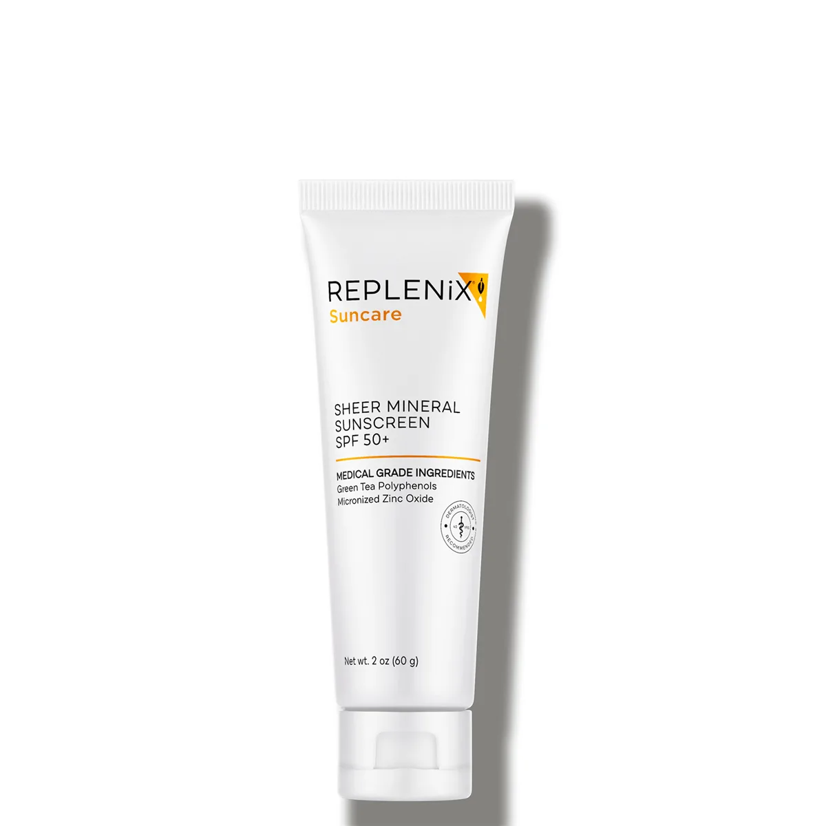 Replenix Sheer Physical Sunscreen SPF 50+ 2 oz tube