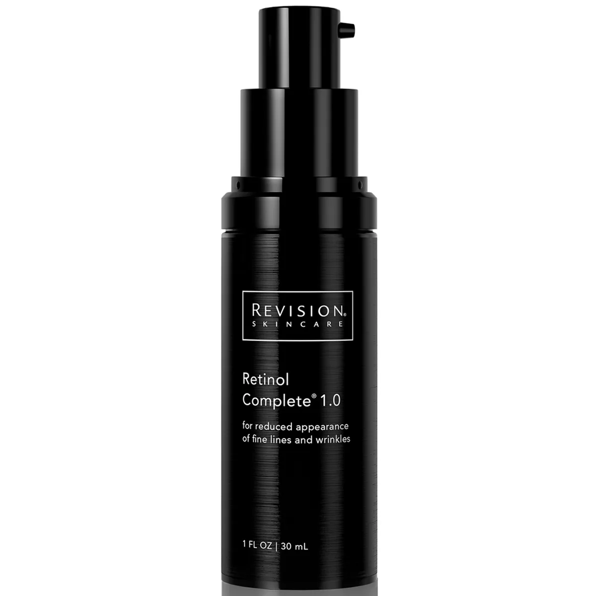 Revision Skincare Retinol Complete 1.0 in an opaque pump bottle