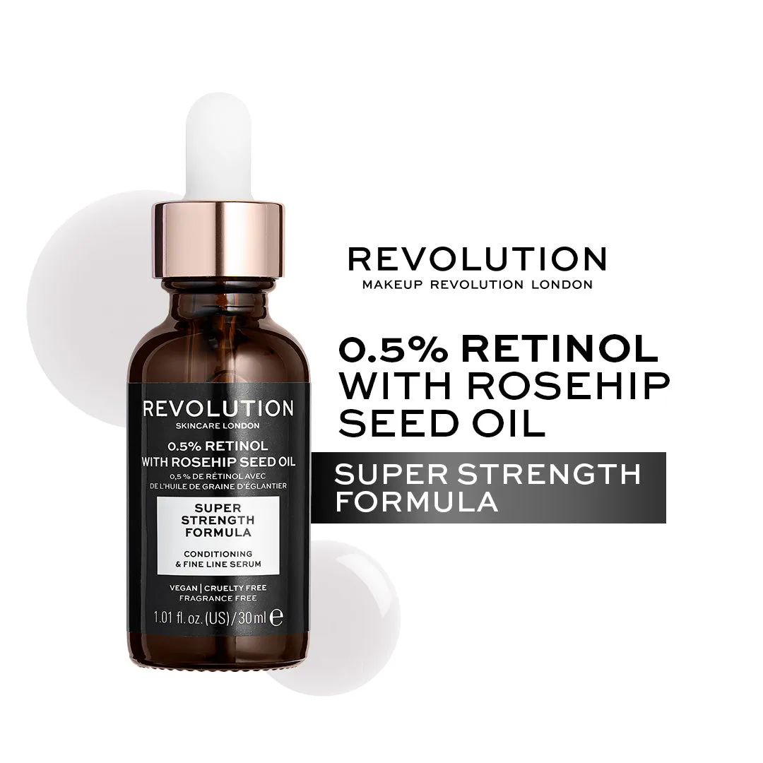 Revolution Skincare 0.5% Retinol Super Serum 30ml glass dropper bottle