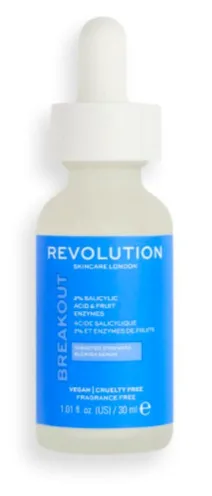 Revolution Skincare 2% Salicylic Acid and Fruit Enzymes Serum 60ml glass dropper bottle
