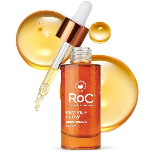 RoC Multi Correxion Revive + Glow Daily Serum in a 1 oz opaque tube with pump