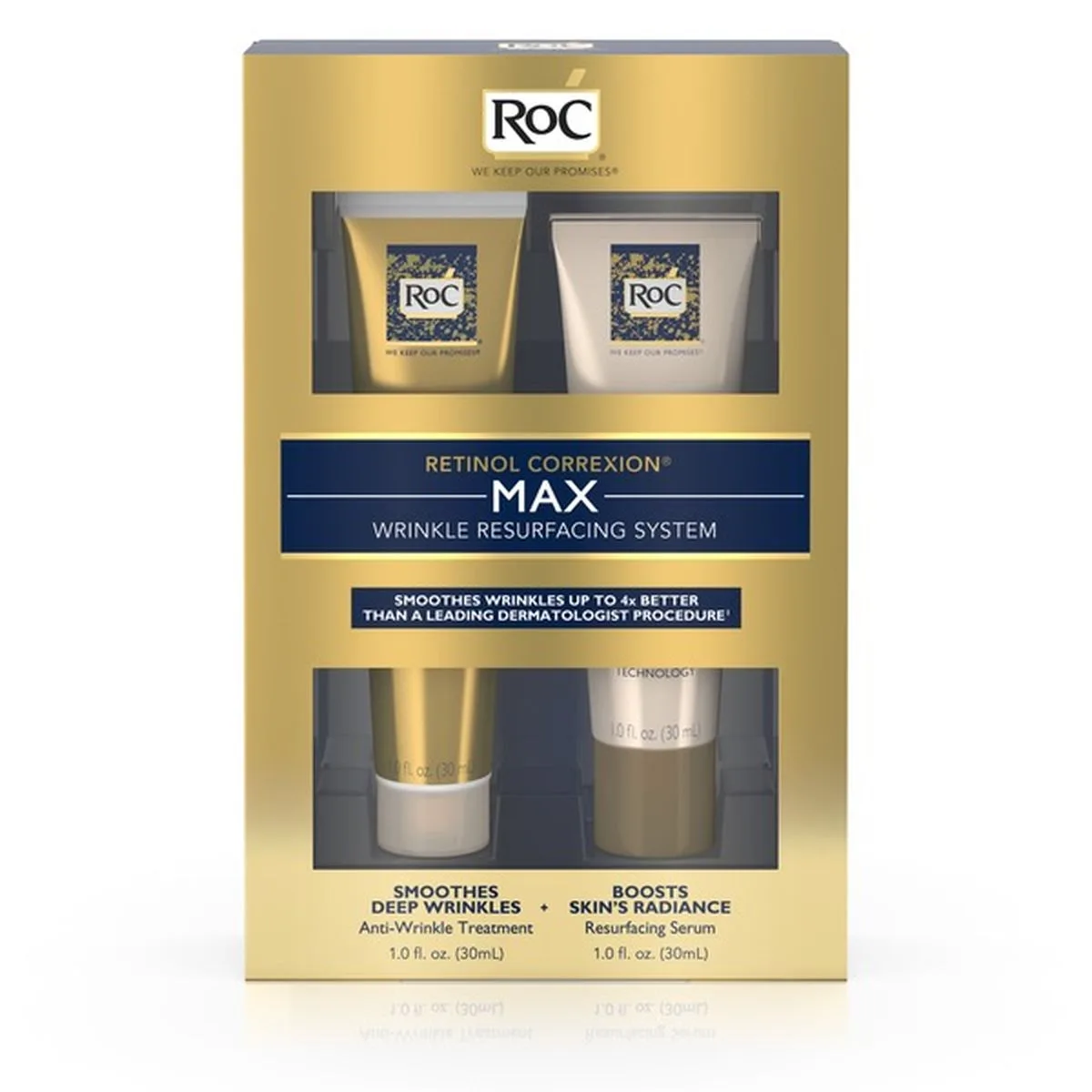 RoC Retinol Correxion Max Wrinkle Resurfacing System two-step kit