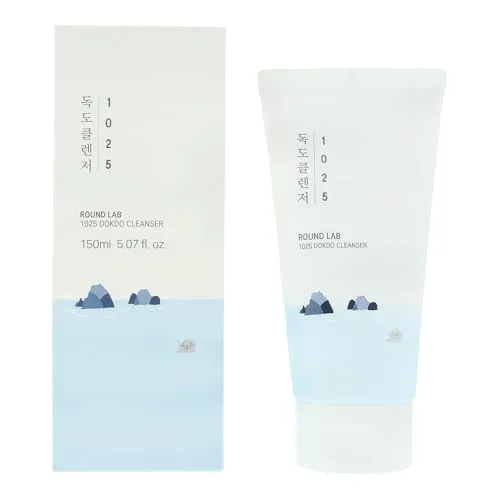 Round Lab Dokdo Cleanser in a white plastic tube