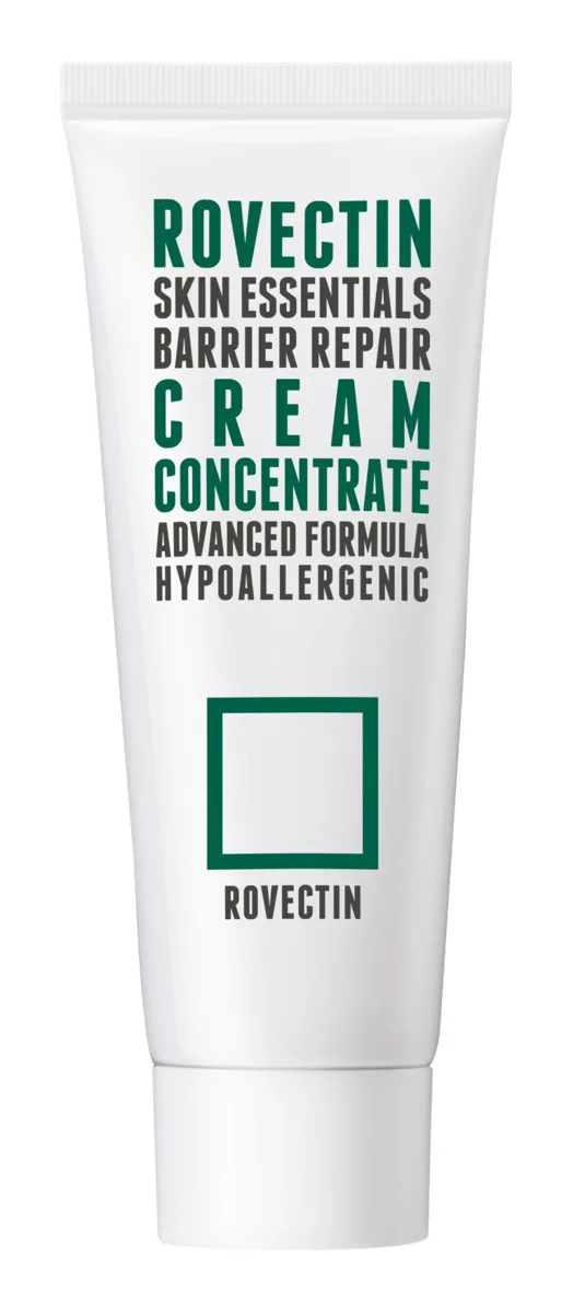 Rovectin Barrier Repair Cream Concentrate 60ml jar with pink astaxanthin cream