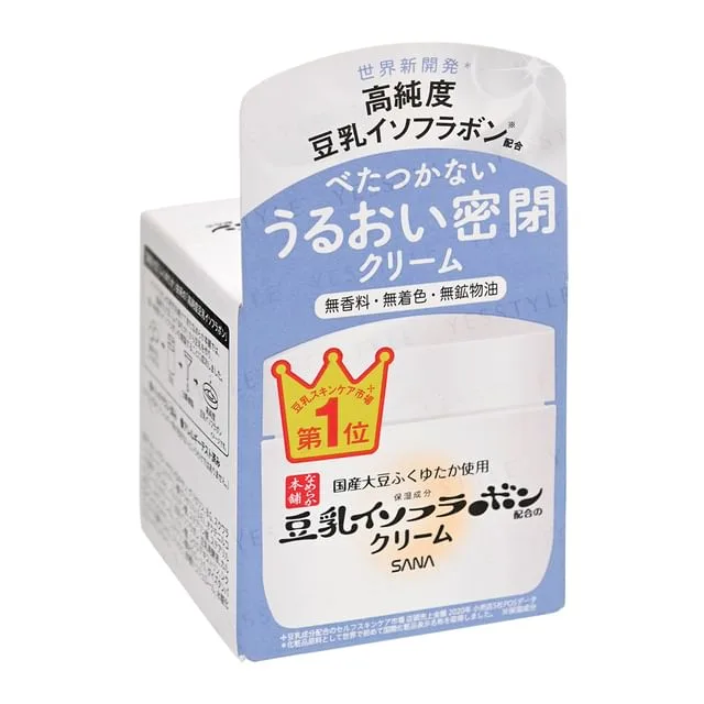 Sana Nameraka Honpo Soy Milk Moisturizing Cream 50g jar — Japanese drugstore fermented soy face moisturizer