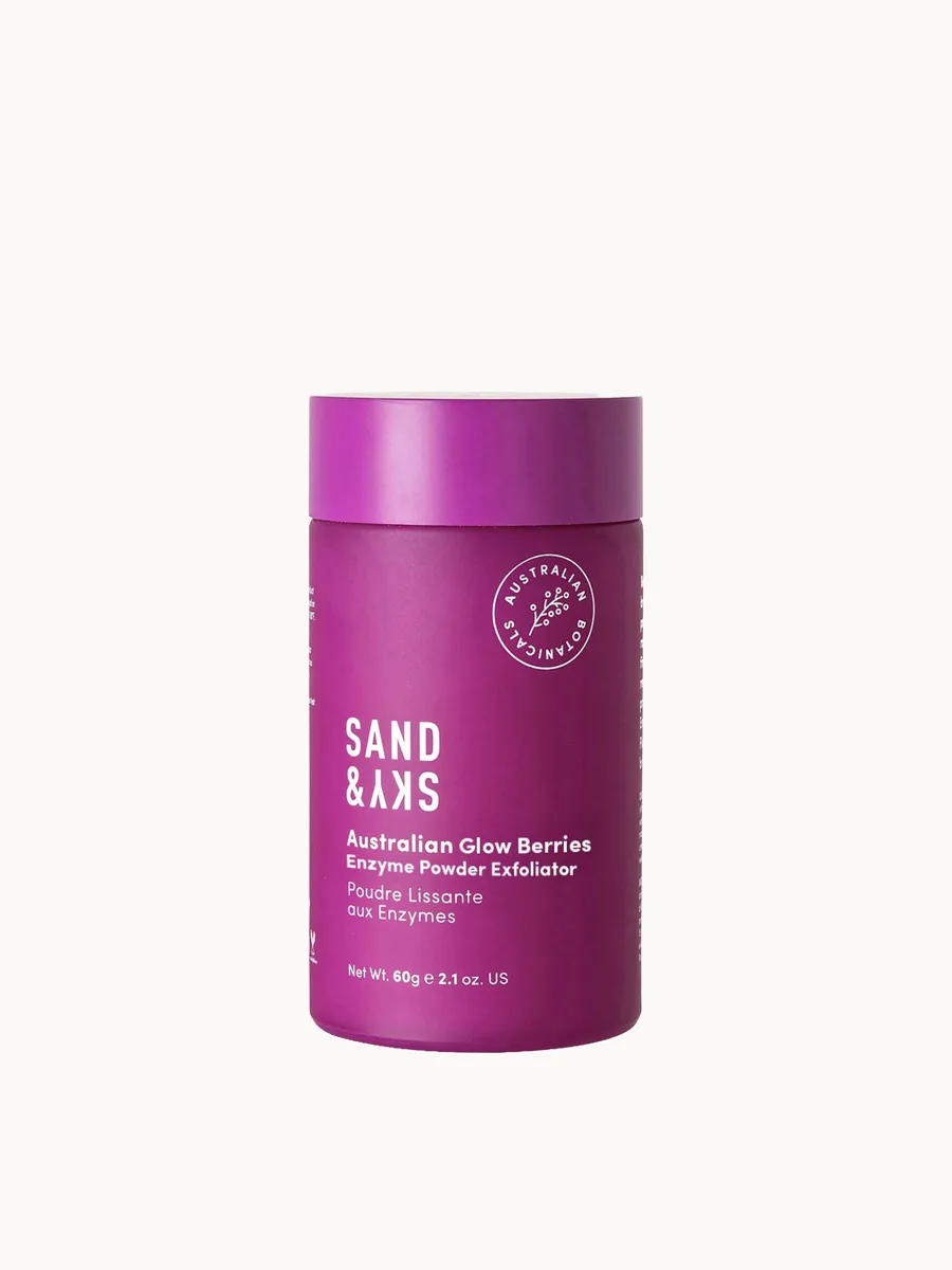 Sand & Sky Enzyme Polish & Exfoliant 60g jar — Australian rice and papain powder-to-foam exfoliator
