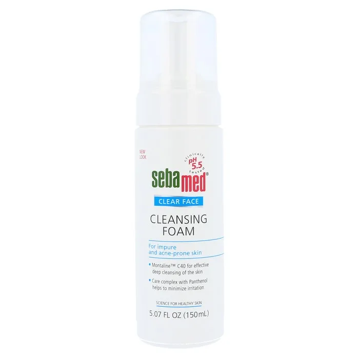 Sebamed Clear Face Cleansing Foam 150ml pump bottle