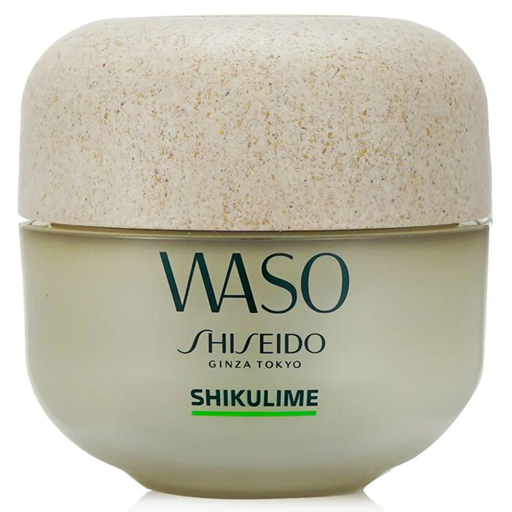 Shiseido Waso Shikulime Mega Hydrating Moisturizer in green refillable jar