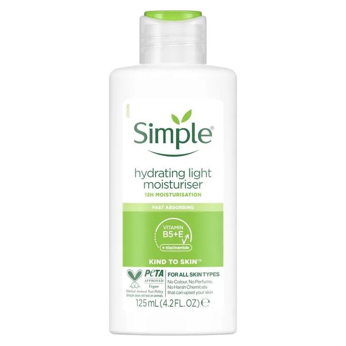 Simple Kind to Skin Hydrating Light Moisturizer 125ml tube