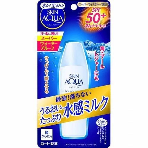 Skin Aqua UV Super Moisture Milk SPF 50+ PA++++ squeeze tube