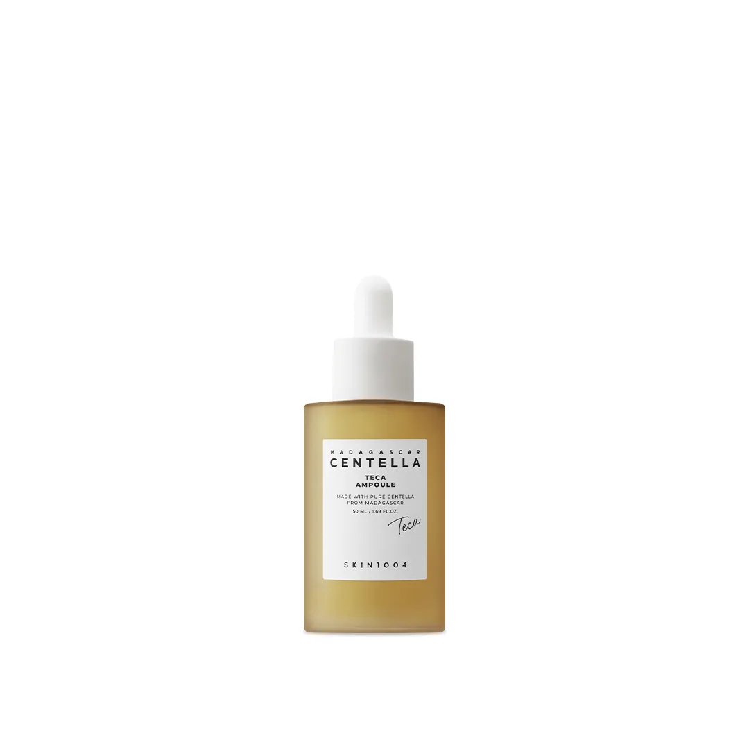 SKIN1004 Centella Teca Ampoule 50mL bottle with minimal white and green design