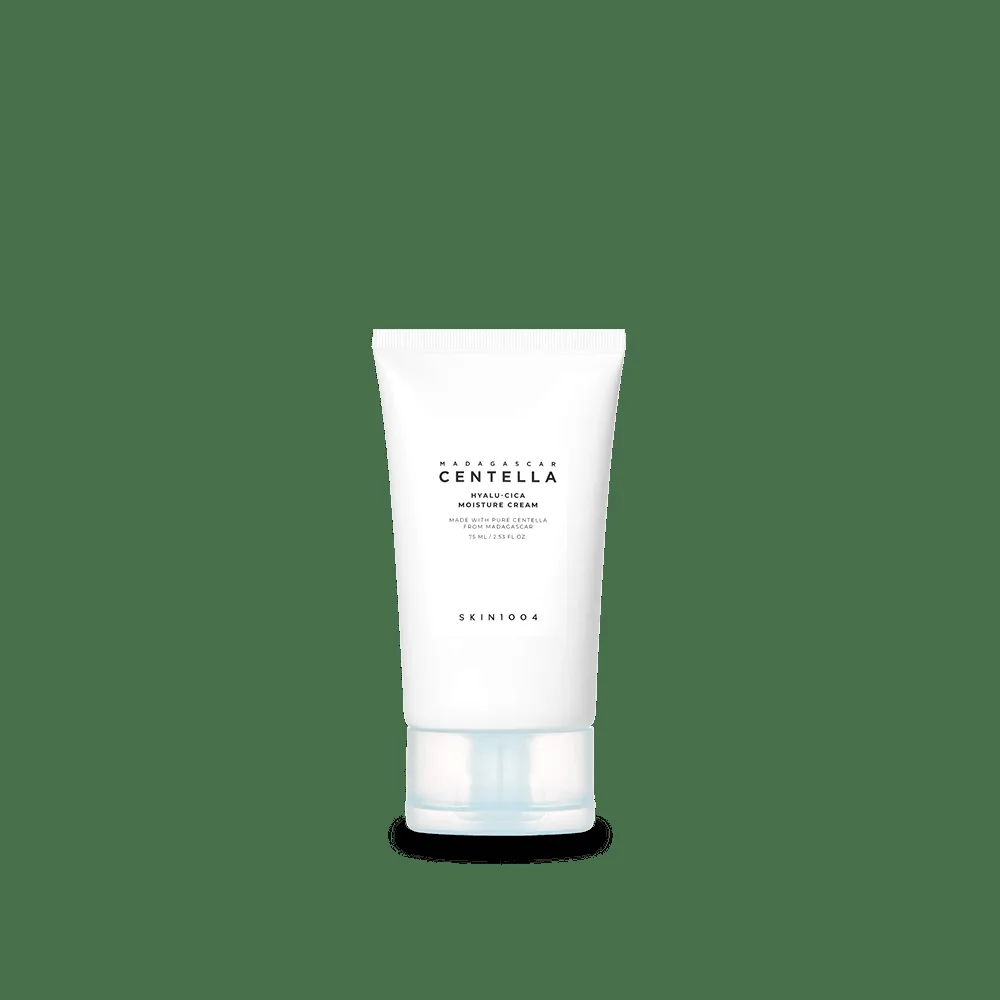 SKIN1004 Hyalu-Cica Moisture Cream 75ml white and teal jar packaging