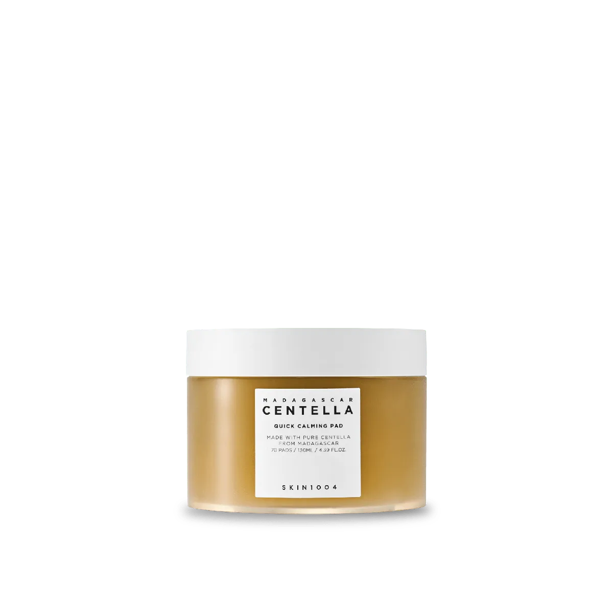 SKIN1004 Madagascar Centella Quick Calming Pad jar with 70 toner pads