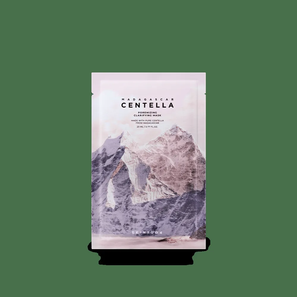 SKIN1004 Poremizing Clarifying Mask sheet mask foil sachet with green and white packaging