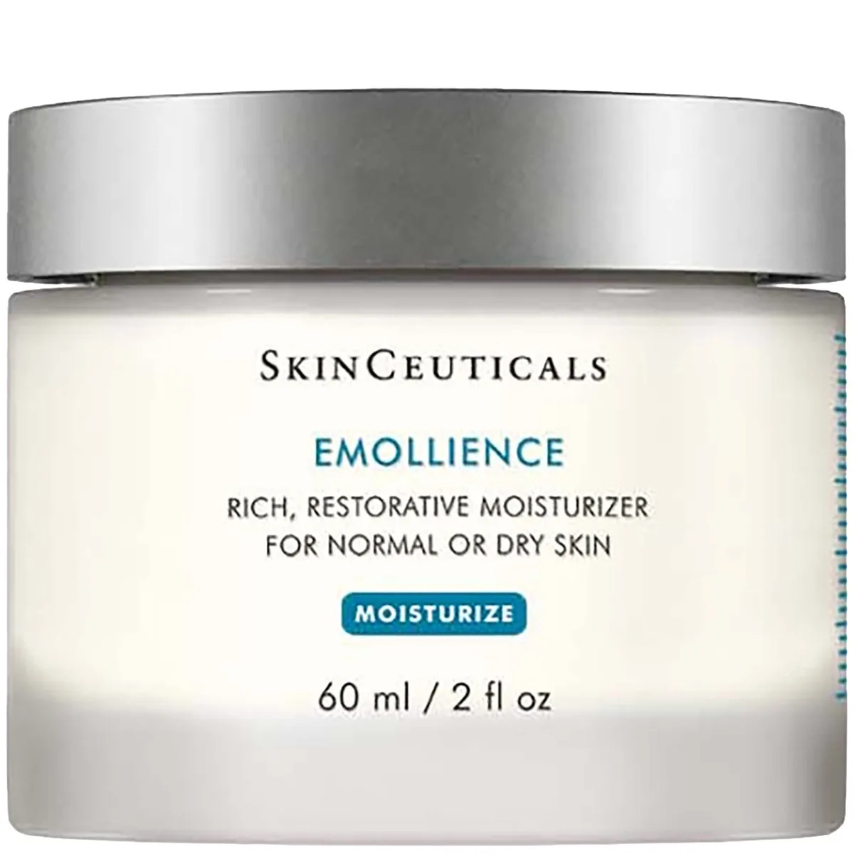 SkinCeuticals Emollience rich moisturizer bottle on neutral background
