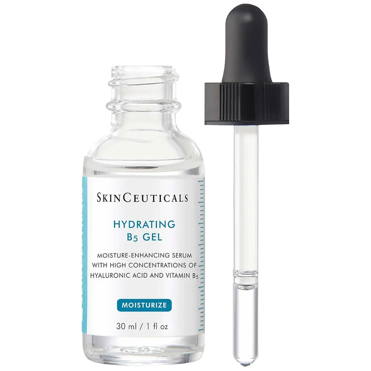 SkinCeuticals Hydrating B5 Gel bottle on neutral background
