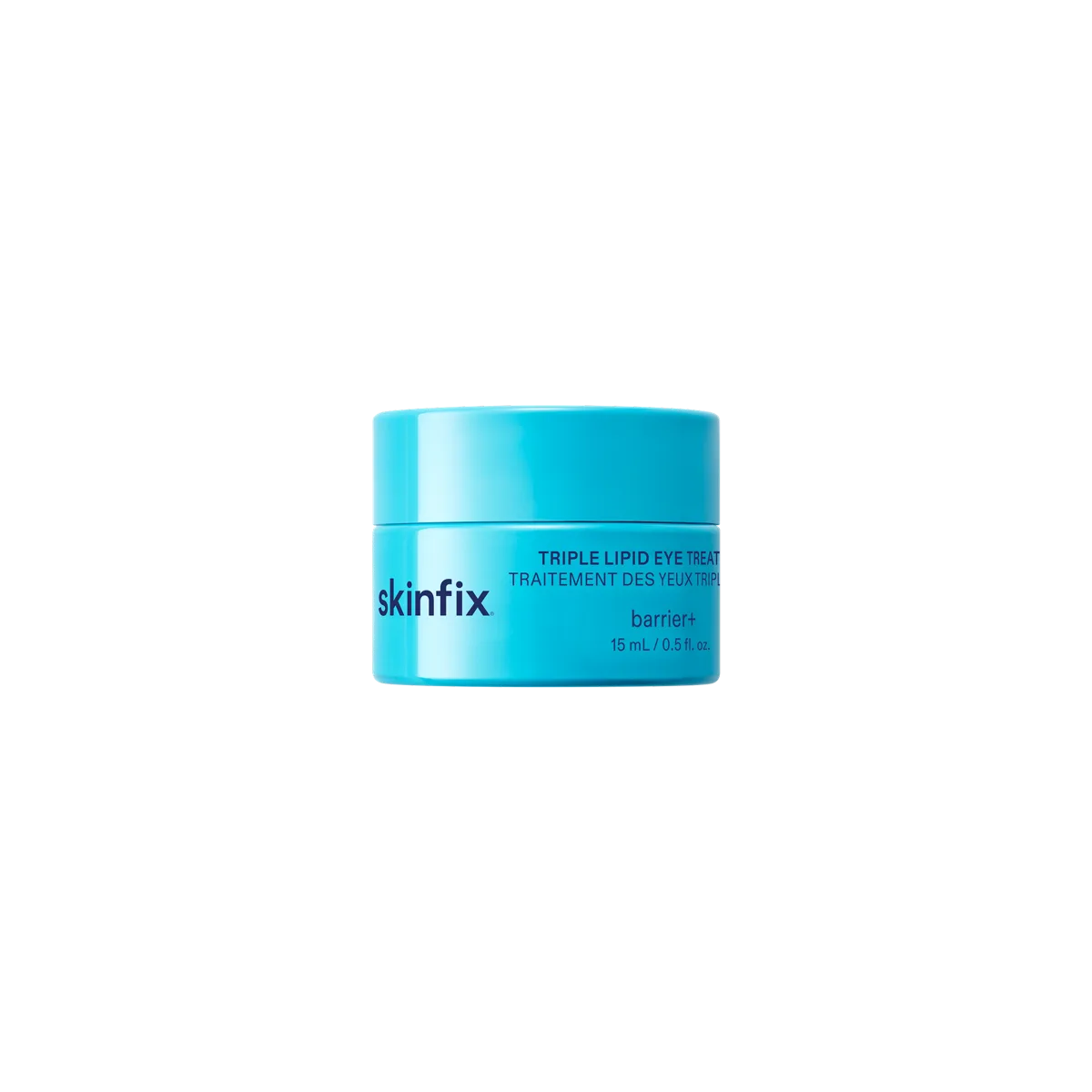 Skinfix Barrier+ Triple Lipid Eye Treatment in a small glass jar with clean clinical packaging