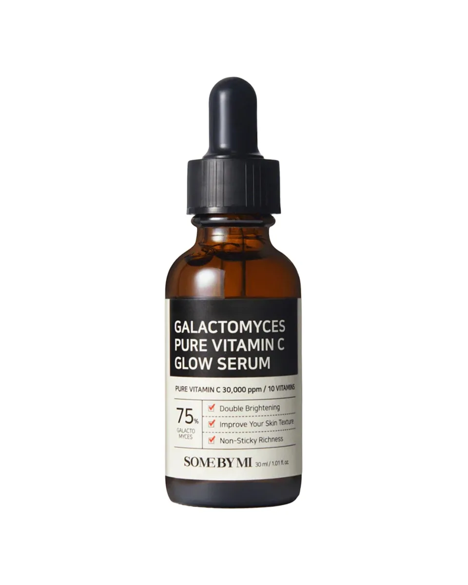Some By Mi Galactomyces Pure Vitamin C Glow Serum dropper bottle, 30 mL