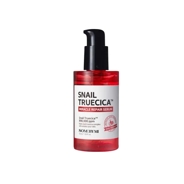 Some By Mi Snail TrueCICA Miracle Repair Serum 50ml frosted glass bottle with dropper