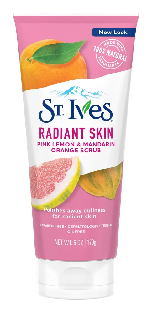 St. Ives Even & Bright Pink Lemon & Mandarin Orange Scrub 6 oz tube