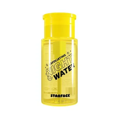 Starface Exfoliating Night Water 100ml wave-shaped blue bottle