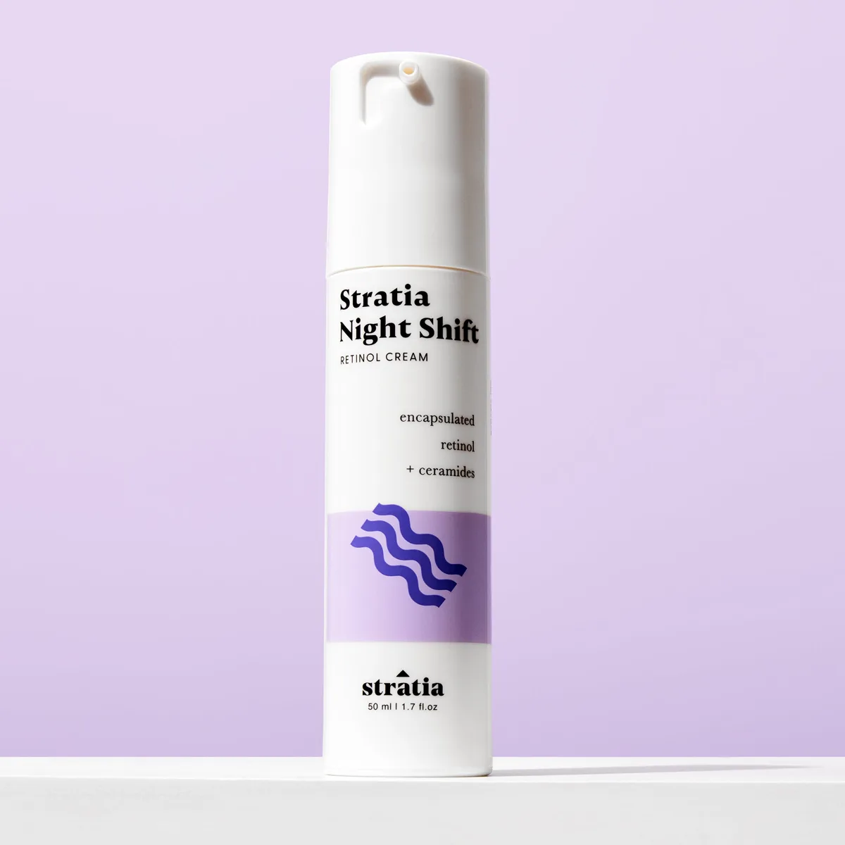 Stratia Night Shift Retinoid Night Oil 30ml amber glass dropper bottle
