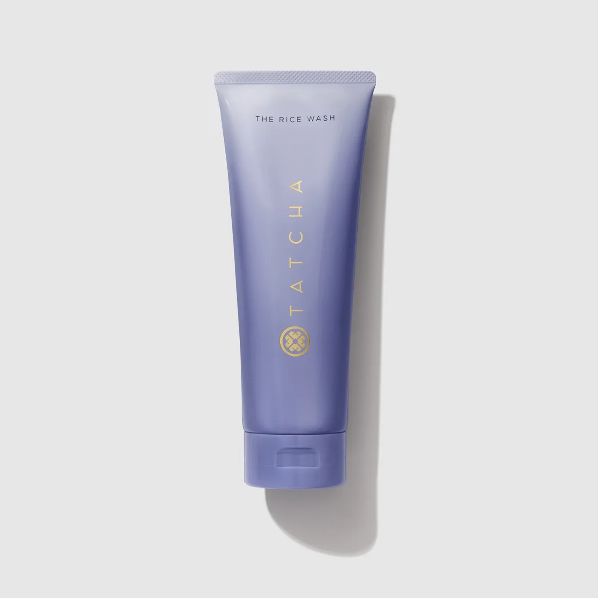 Tatcha The Rice Wash cream cleanser in a white squeeze tube with gold cap