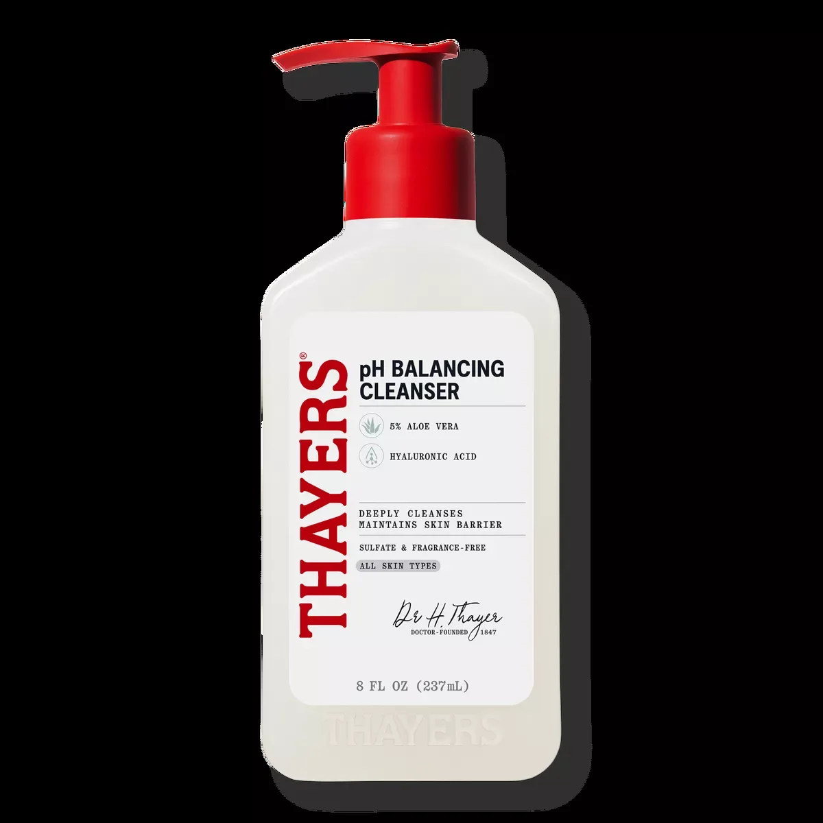 Thayers pH Balancing Daily Cleanser with Aloe Vera in 8 oz pump bottle