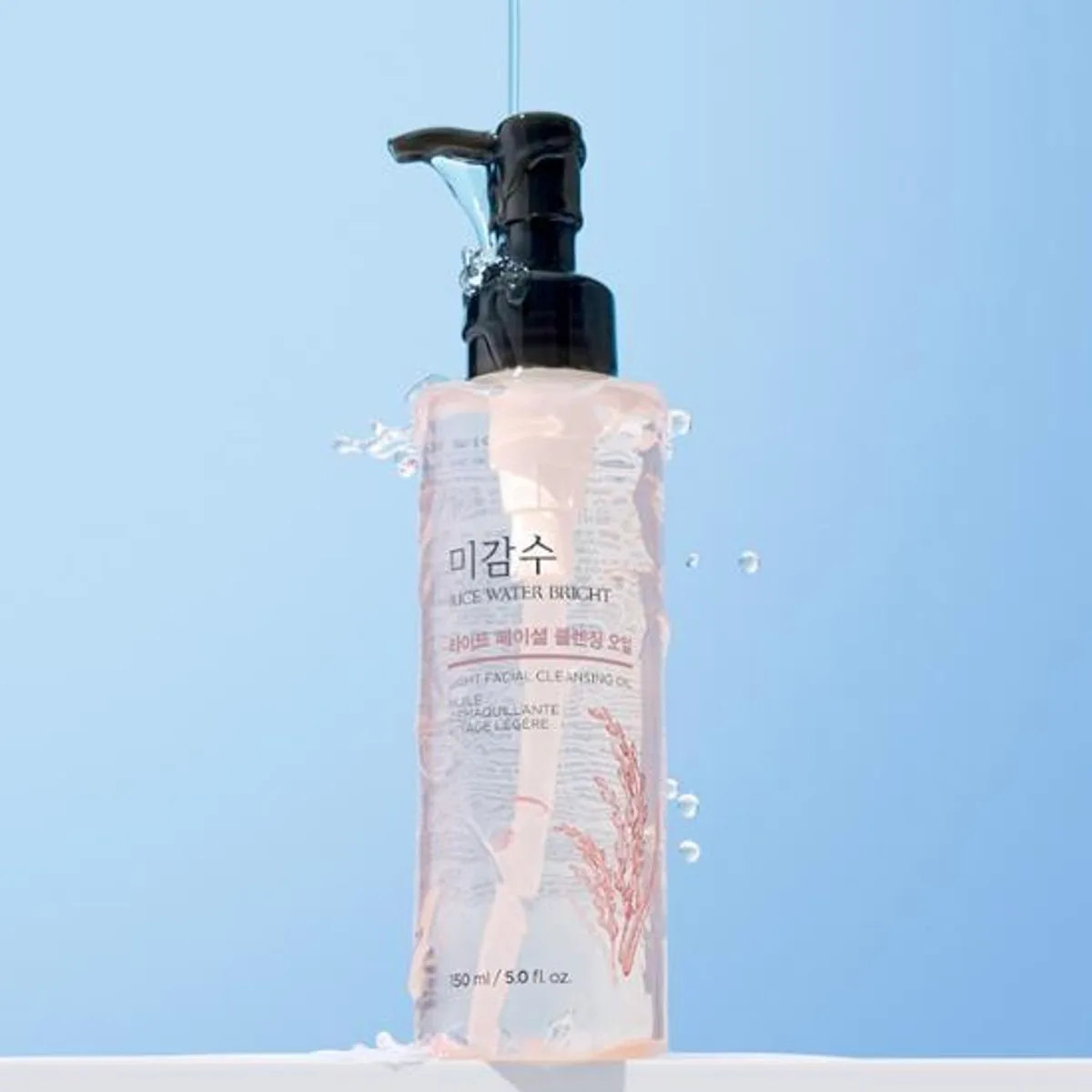 The Face Shop Rice Water Bright Light Cleansing Oil 150ml pump bottle
