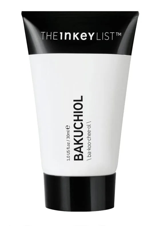 The INKEY List Bakuchiol Moisturizer in a white squeeze tube with black cap