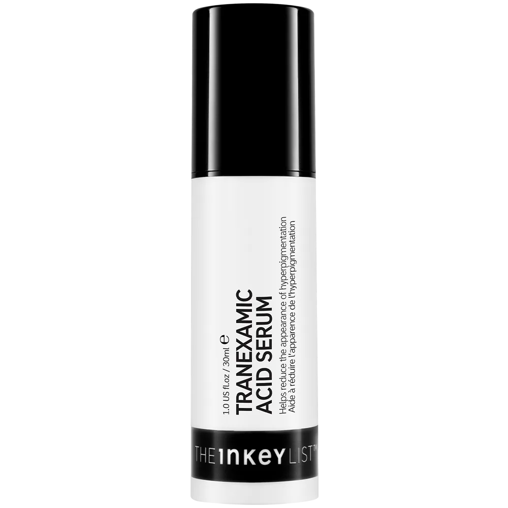 The INKEY List Tranexamic Acid Night Treatment 30 mL white airless pump bottle with black cap