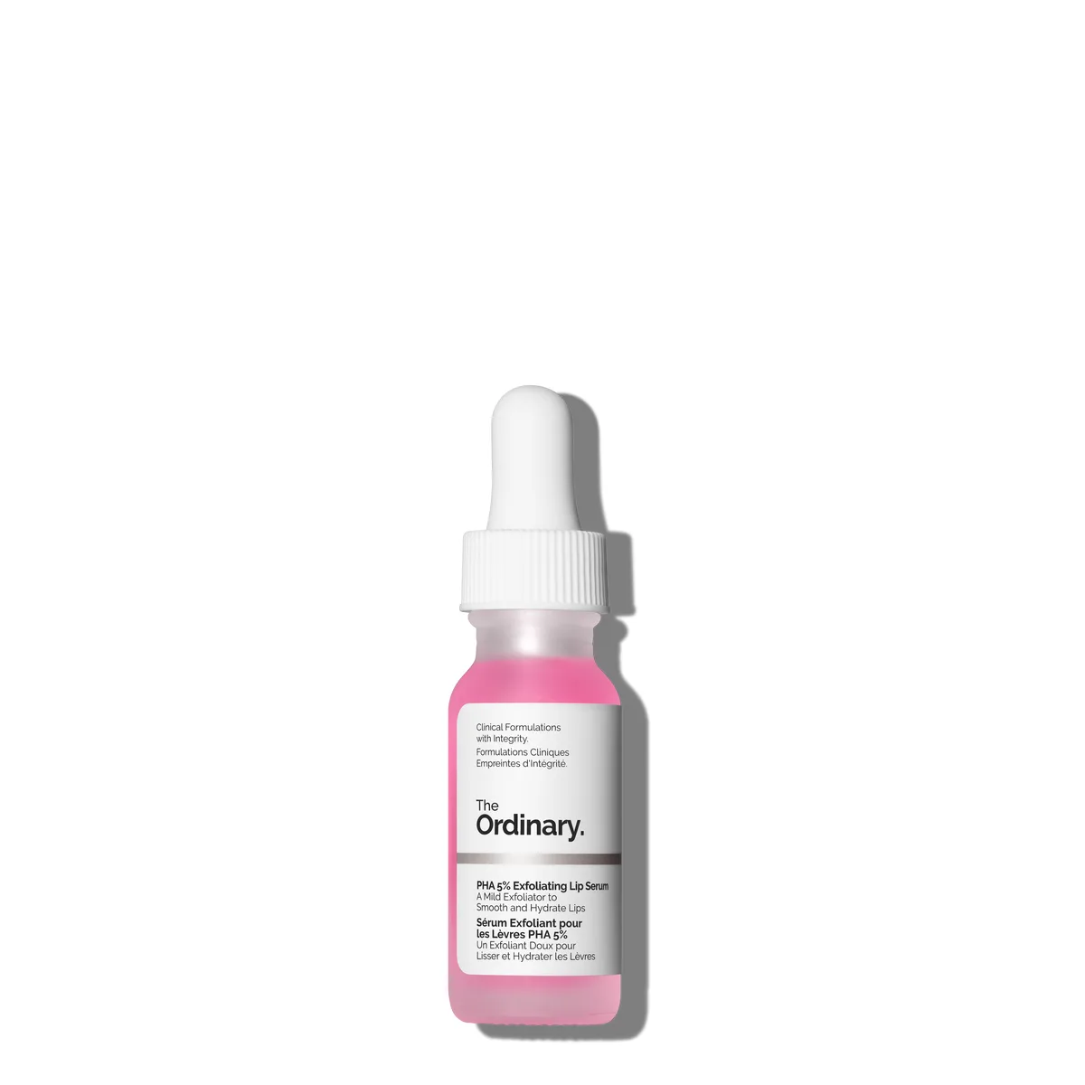 The Ordinary PHA 5% Exfoliating Lip Serum 15 mL bottle with doe-foot applicator