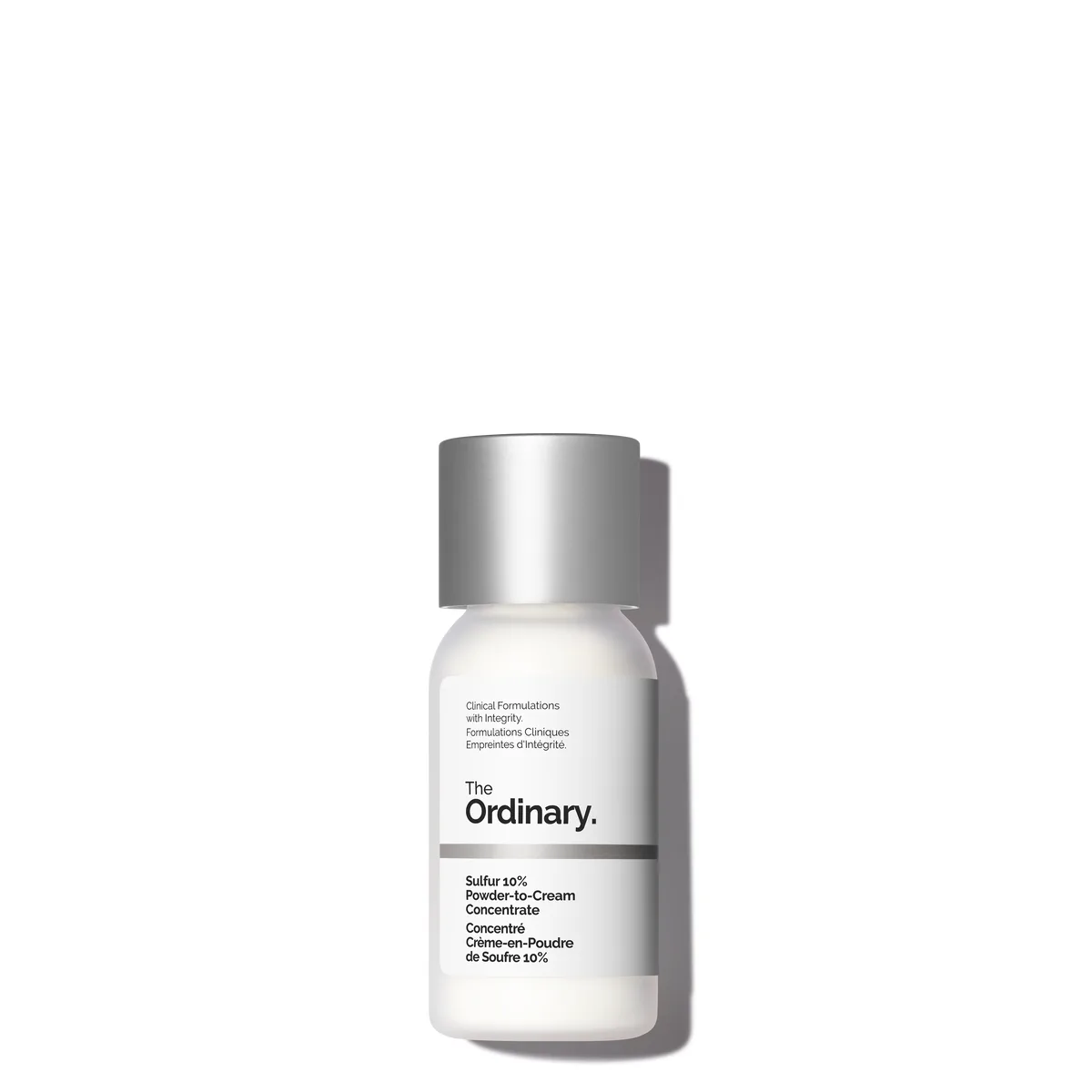 The Ordinary Sulfur 10% Powder-to-Cream Acne Spot Treatment Concentrate 5 g aluminum tube
