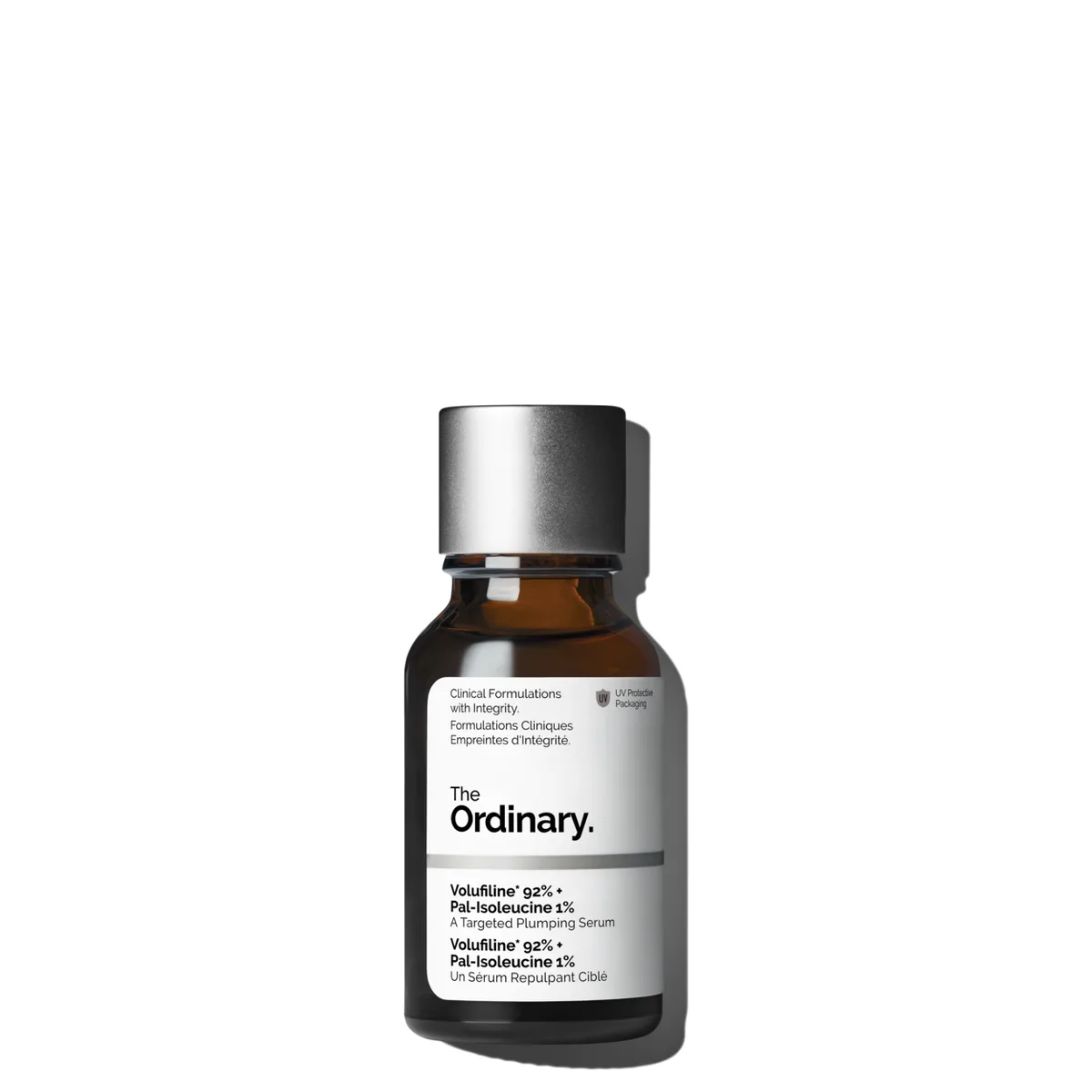 The Ordinary Volufiline 92% + Pal-Isoleucine 1% Plumping Anhydrous Serum 15 mL glass dropper bottle