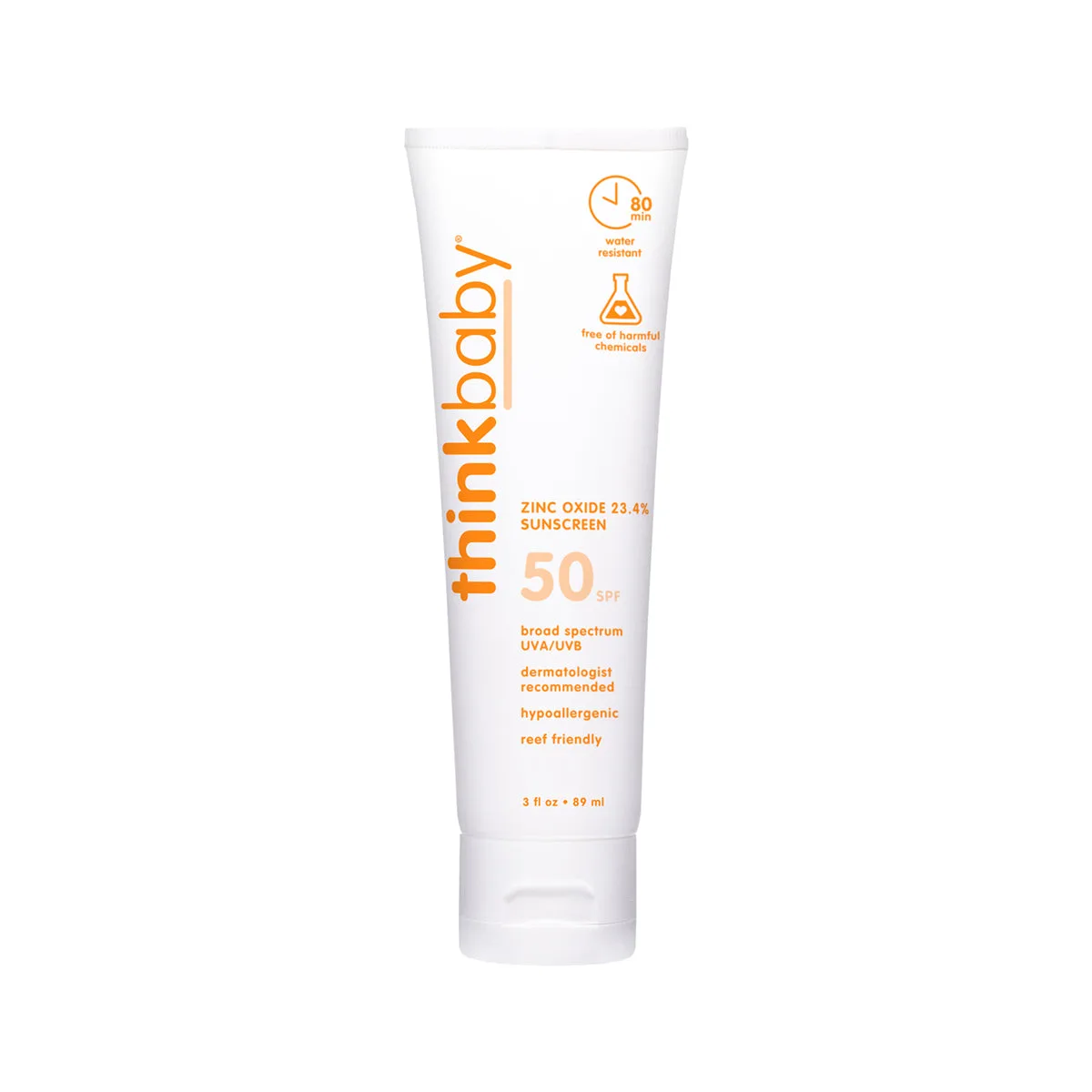 Thinkbaby Safe Sunscreen SPF 50+ 3oz tube